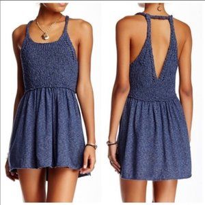 Free People Mountain View Blue Tunic